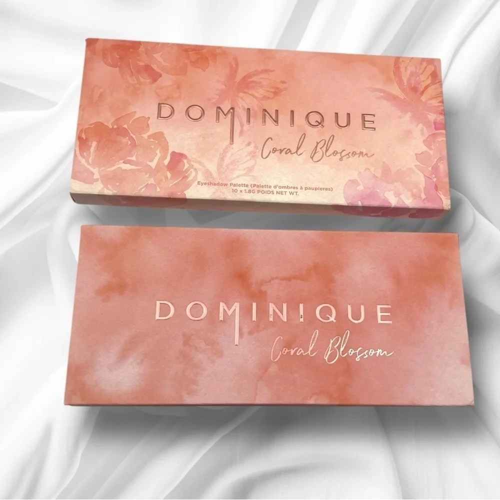 Dominique Cosmetics NWT Coral Blossom Eyeshadow Palette Never Used!